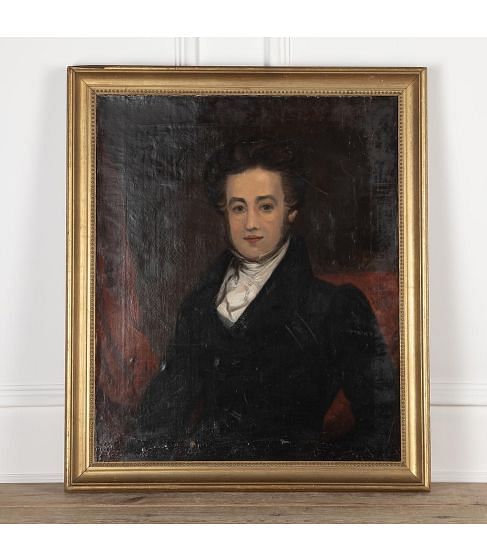 19th Century Oil on Canvas of a Gentleman