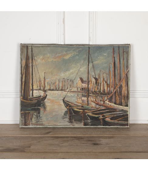 20th Century French Oil on Canvas by Fernand A Lavel