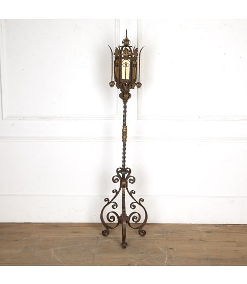 19th Century Gothic Revival Standard Lantern