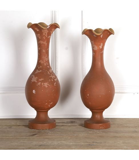 Tall Pair of French Decorative Vases