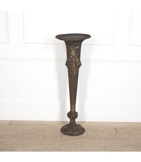 20th Century Wicker Plant Stand