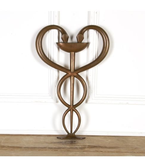 French 1920's Copper  Apothecary Sign