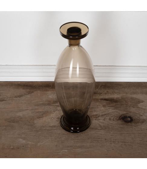 Art Deco Smoked Glass Decanter