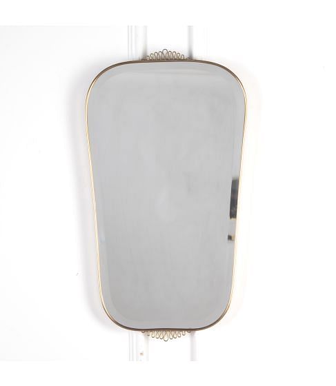20th Century Italian Brass Mirror