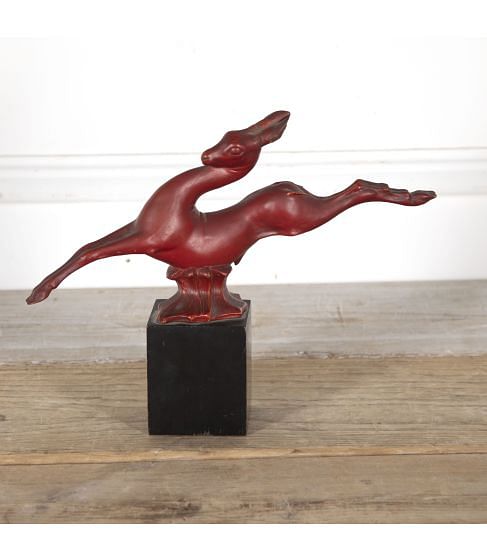 Ceramic and Wood Antelope by Guido Cacciapuoti