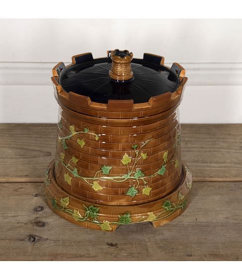 19th Century Brownfield Majolica Cheese Castle 