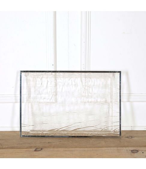 Clear Lucite Tray with Chrome Edging