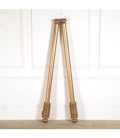 Contemporary Gilded Curtain Poles