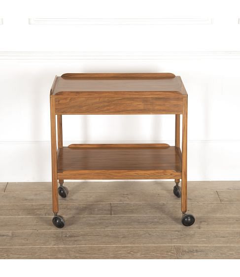 Cotswold School Walnut Drinks Trolley