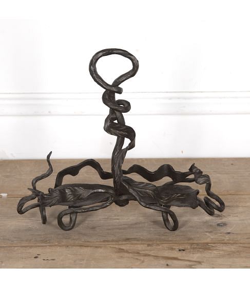 20th Century Italian Wrought Iron Bottle Holder