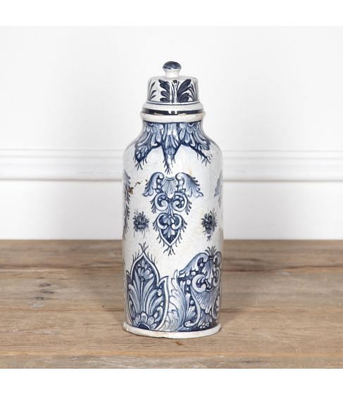 Early 19th Century Italian Majolica Lidded Vase