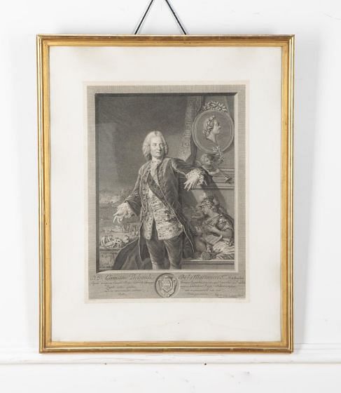 Early 19th Century Portrait Engraving in Gilt Frame