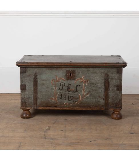 Early 19th Century Swedish Marriage Chest