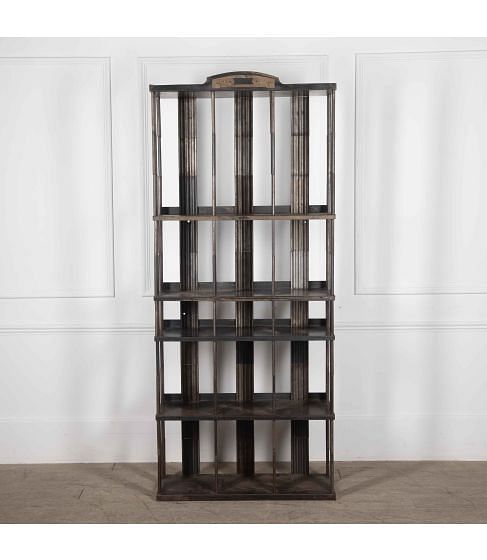 Early 20th Century Metal Shelf Unit by Strafor