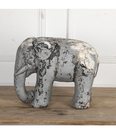 19th Century Plaster Elephant
