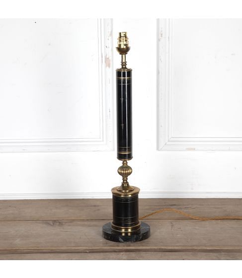 Empire Style Tole and Gilt Table Lamp