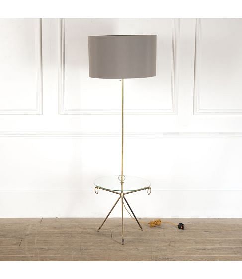 Floor Lamp with Incorporated Table