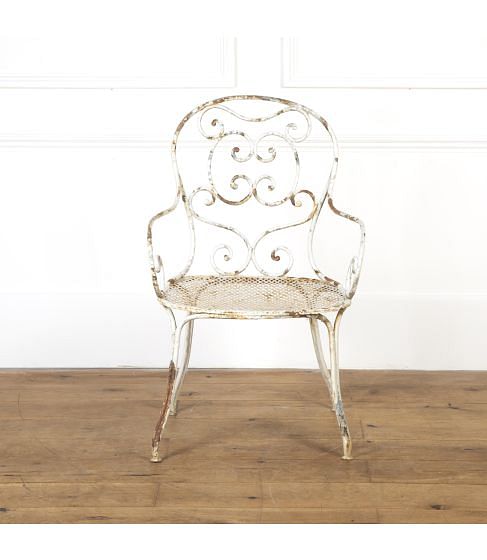French 19th Century Garden Armchair