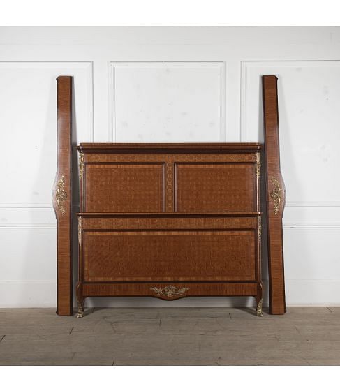 19th Century French Inlaid Bed