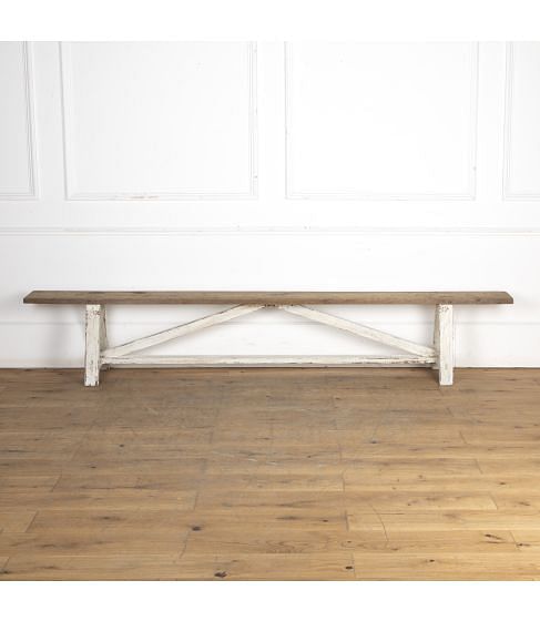 20th Century French Painted Bench