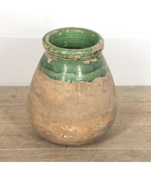 Green Glazed Biot Jarre