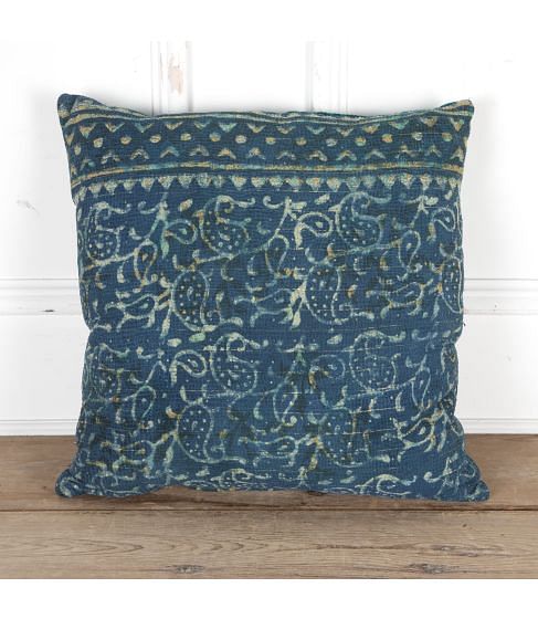20th Century Hand Blocked Indian Textile Cushion
