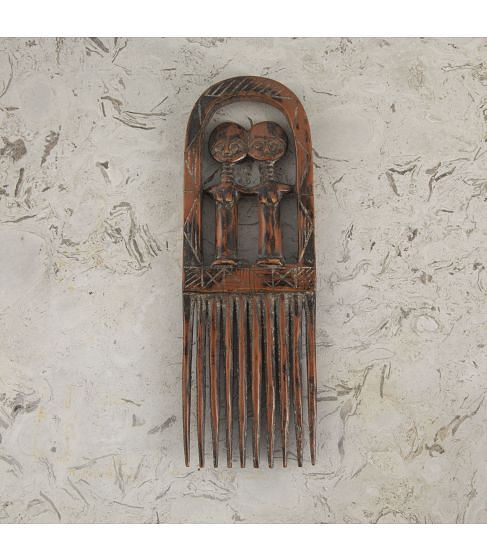 Hand Carved Comb from the Akuaba Tribe in Ghana