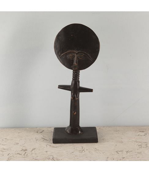 Hand Carved Fertility Doll from the Akuaba Tribe in Ghana
