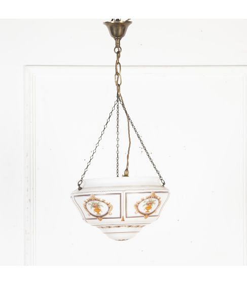 20th Century Hand Painted Hanging Shade