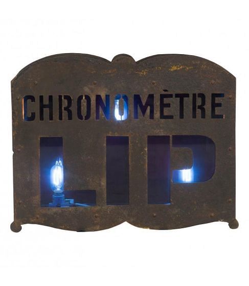Illuminated French Watchmaker's Sign