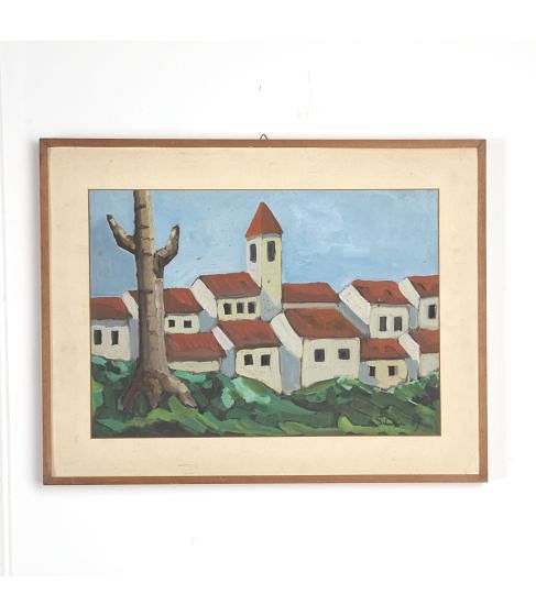 Italian 20th Century Landscape Oil Painting