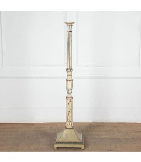 Italian Torchere in Hand Painted Decoration