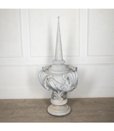Large 19th Century French Zinc Finial