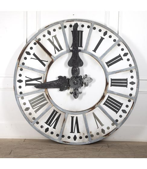 Large 20th Century French Enamelled Clock Face