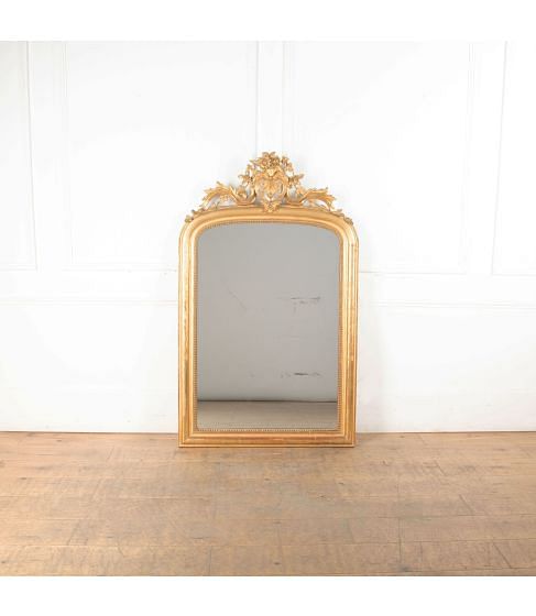 Large Early 19th Century Louis Philippe Overmantle Mirror