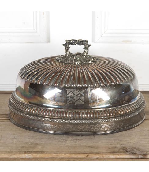 Large Early 19th Century Sheffield Meat Dish Cover