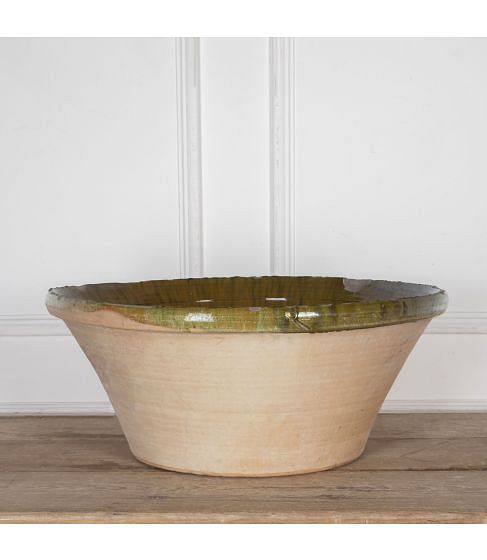 Large Early 20th Century French Provencal Tian Bowl