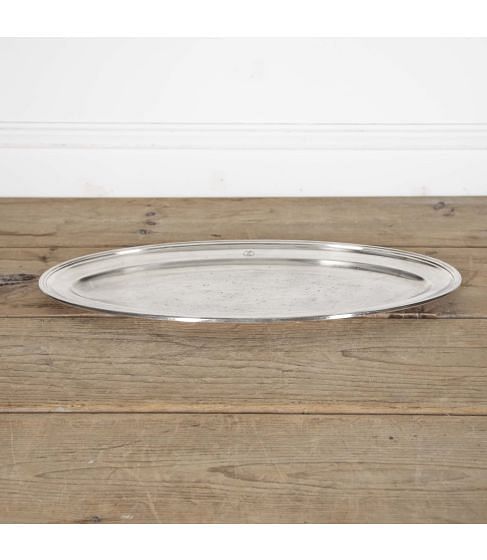 Large 20th Century Hotel Meurice Serving Tray