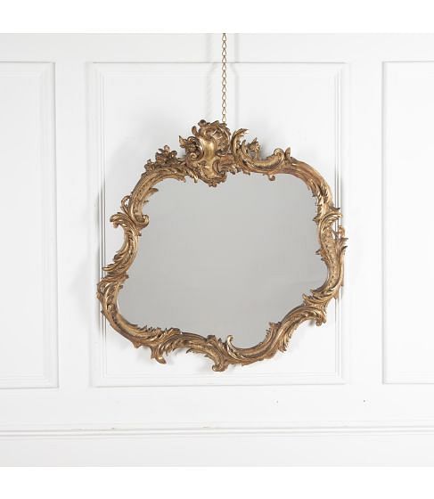 Late 19th Century French Giltwood Mirror