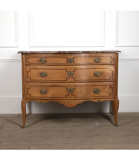 Louis XV/XVI Transitional Satinwood Commode