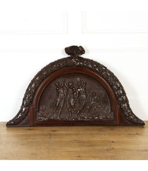 19th Century Mahogany Overdoor