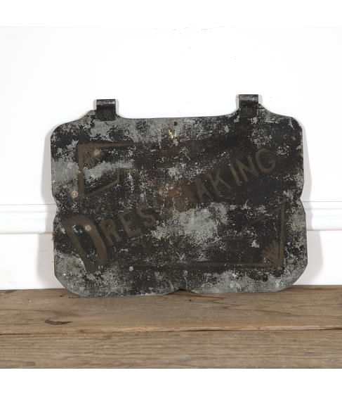 19th Century Tole Dressmakers Sign
