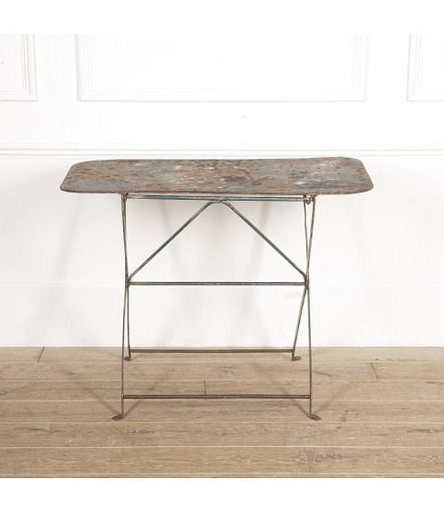 French Metal Artist's Table