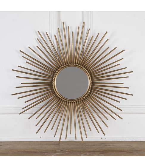 Mid 20th Century Chaty Vallauris Sunburst Mirror