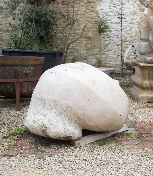 Mid 20th Century English Biscuit Terracotta Conch Shell