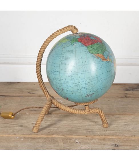 Mid Century Audoux Minet Globe Lamp