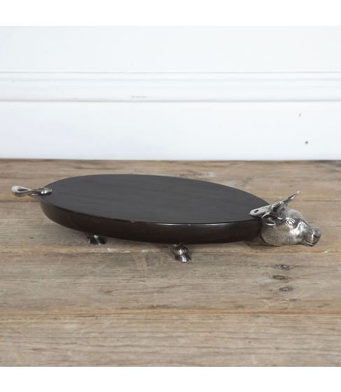 Mid-Century Bull Serving Platter
