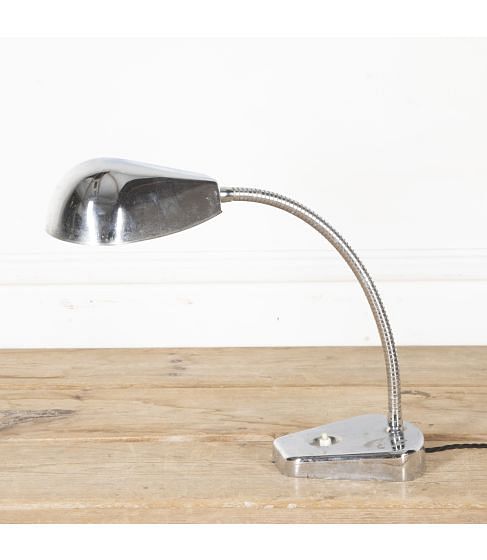 Mid-Century French Chrome Desk Lamp
