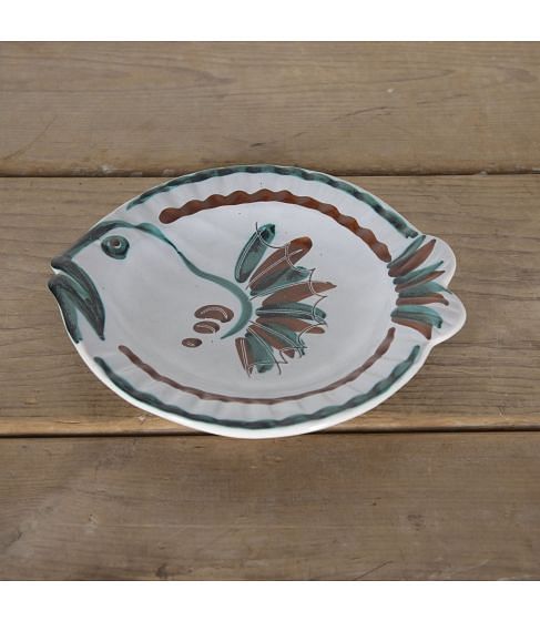 20th Century Vallauris Fish Plate