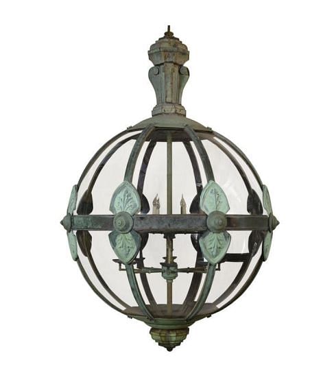 Monumental Copper Sixteen Light Globe Lantern
